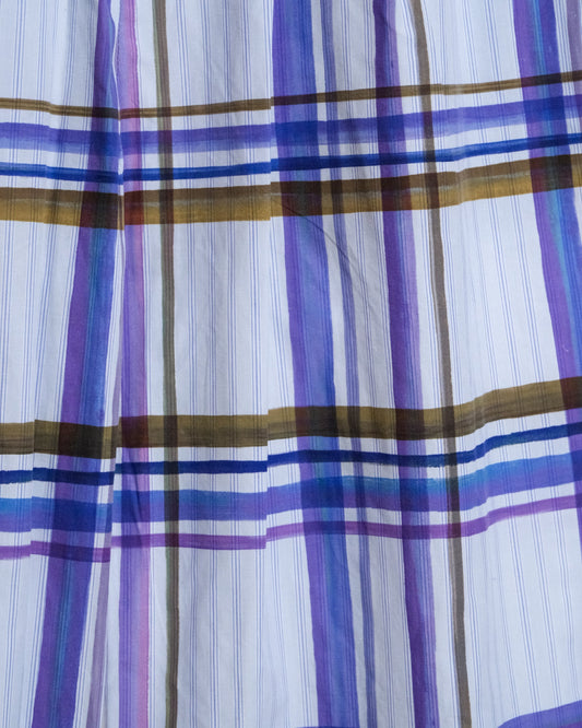 ハイブリッドチェックシャツ